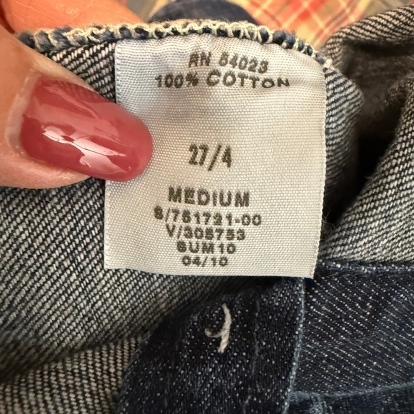 Gap 1969 Denim Skirt Blue Wash A Line Button Fly Women's Size 27 4 - Picture 5 of 7